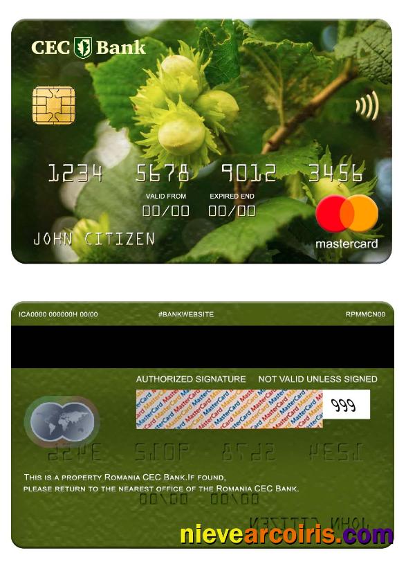 Romania CEC Bank mastercard